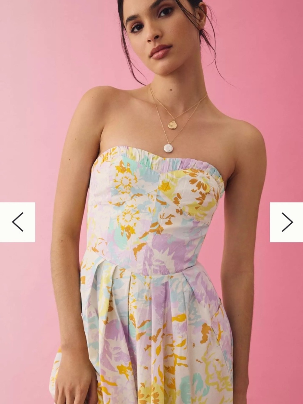 Anthropologie Maeve Sleeveless Sweetheart Corset A-Line Dress - Picture 3 of 3